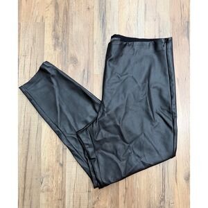 Banana Republic‎ Faux Leather Leggings Devon Black Size 18